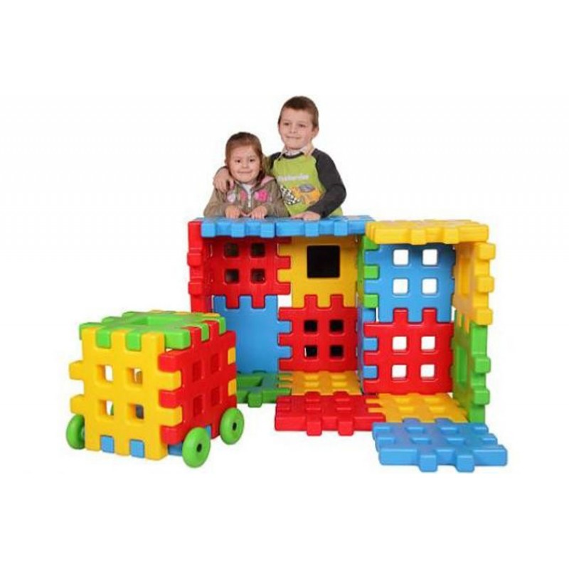 Set de constructie gigant Educational Blocks marca Super Plastic Toys cu comanda online