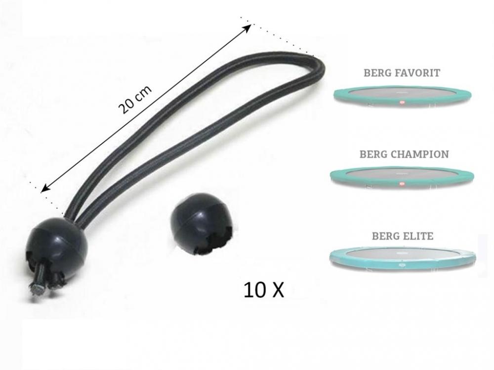 Set elastice prindere prelata protectie arcuri trambulina (10 buc) marca BERG TOYS cu comanda online