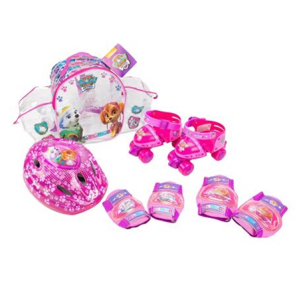 Set patine cu rotile si protectii Saica Paw Patrol marime 24-29 fete marca Saica cu comanda online