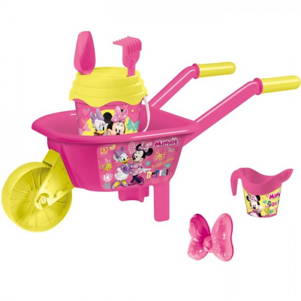 Set plaja Minnie Mondo pentru copii cu roaba jucarii plaja si galetusa marca Mondo cu comanda online