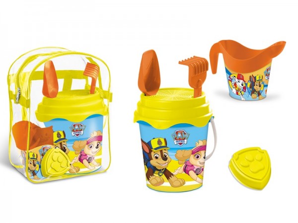 Set plaja Paw Patrol Mondo pentru copii cu ghiozdanel jucarii plaja si galetusa marca Mondo cu comanda online