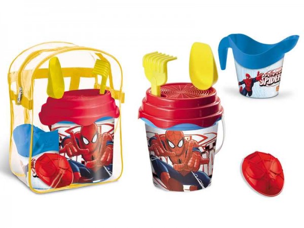 Set plaja Spiderman Mondo pentru copii cu ghiozdanel jucarii plaja si galetusa marca Mondo cu comanda online