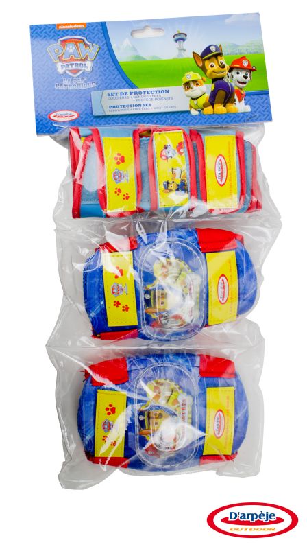 Set protectie Paw Patrol genunchiere, cotiere, protectie incheieturi marca DArpeje cu comanda online