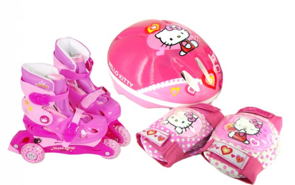 Set role cu accesorii protectie incluse Saica Hello Kitty marimi reglabile 31-34 marca Saica cu comanda online