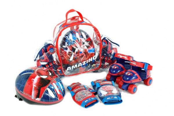 Set rotile Spiderman Saica pentru copii cu accesorii protectie si casca marimi reglabile 24-29 marca Saica cu comanda online