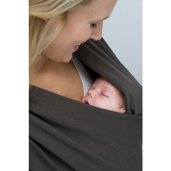 Sistem de purtare wrap elastic Tricot Slen Organic Babylonia Dark Grey marca Babylonia cu comanda online