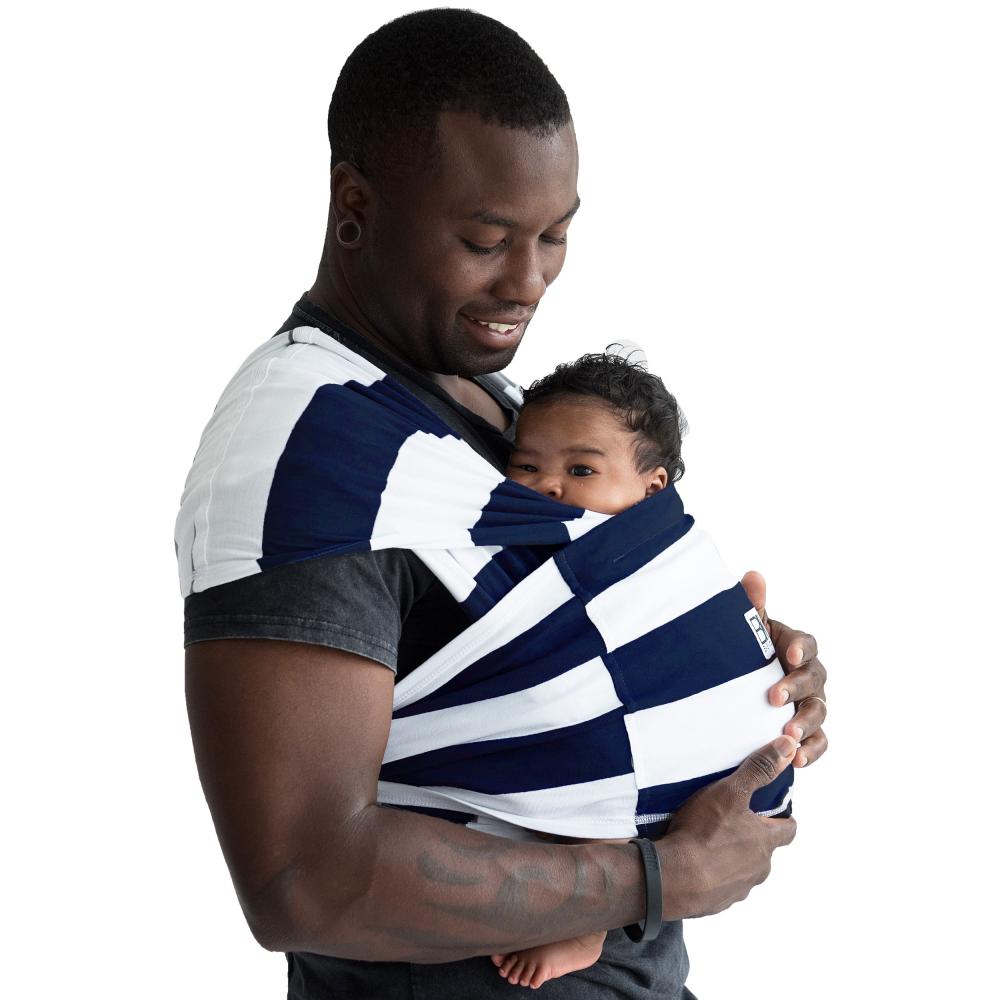 Sistem purtare Baby Ktan Baby Carrier Print Navy Stripe marimea L marca Baby K’tan cu comanda online