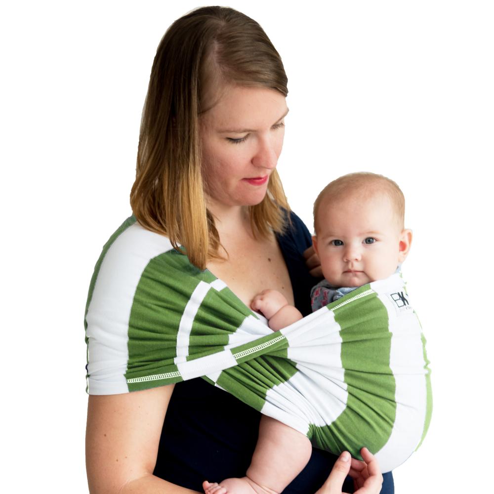 Sistem purtare Baby Ktan Baby Carrier Print Olive Stripe marimea M marca Baby K’tan cu comanda online