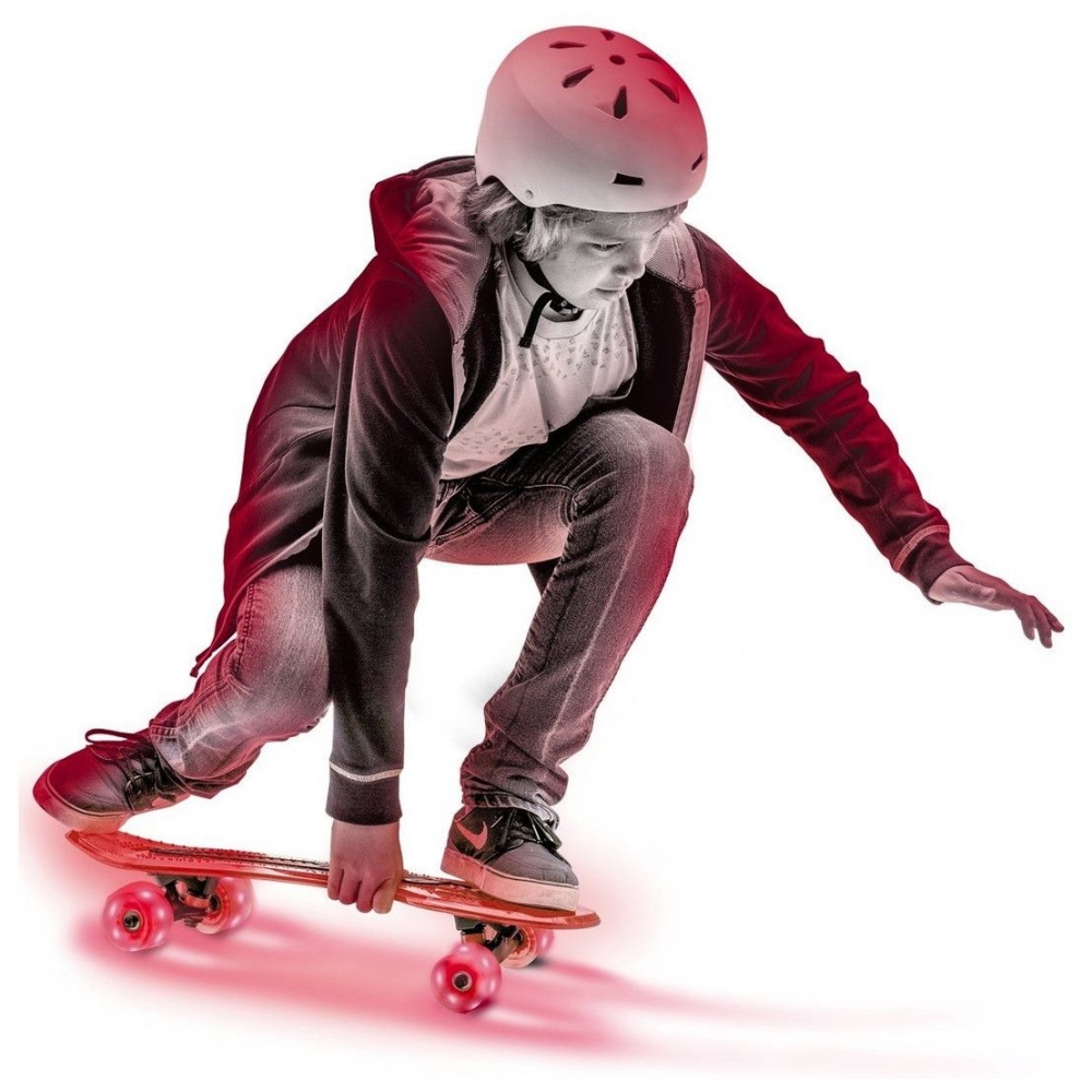 Skateboard Neon Cruzer Yvolution cu led Red marca Yvolution cu comanda online