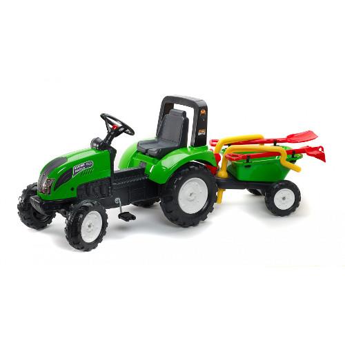 Tractor Garden Master Verde cu Remorca marca FALK cu comanda online