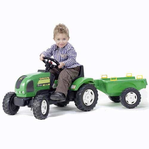 Tractor cu Remorca Verde marca FALK cu comanda online