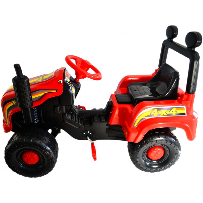 Tractor cu pedale Mega Farm red marca Super Plastic Toys cu comanda online