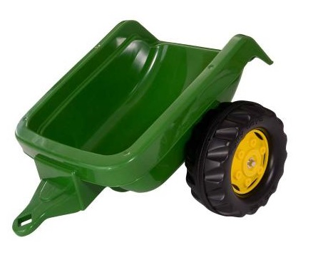 Tractor cu pedale Rolly Kid John Deere verde cu remorca si cupa marca ROLLY TOYS cu comanda online