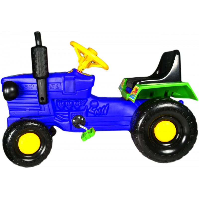 Tractor cu pedale Turbo blue marca Super Plastic Toys cu comanda online