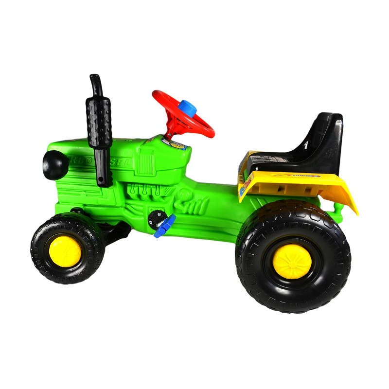 Tractor cu pedale Turbo green marca Super Plastic Toys cu comanda online