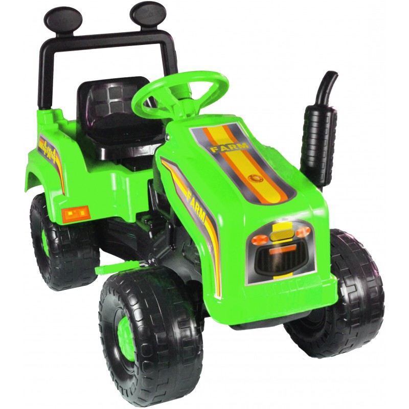 Tractor cu pedale si remorca Mega Farm green marca Super Plastic Toys cu comanda online