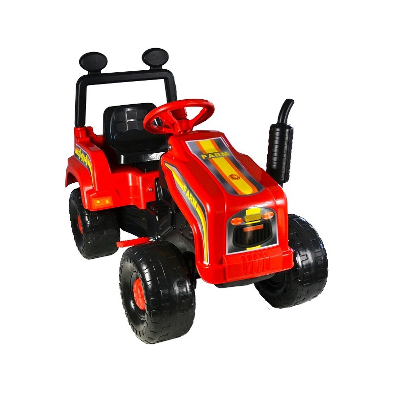 Tractor cu pedale si remorca Mega Farm red marca Super Plastic Toys cu comanda online