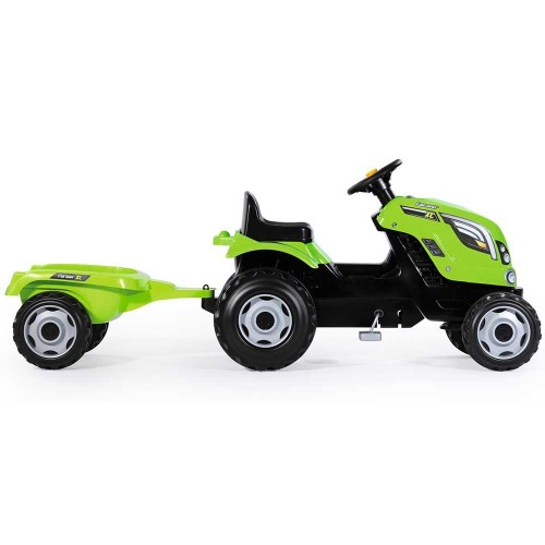 Tractor cu pedale si remorca Smoby Farmer XL verde marca SMOBY cu comanda online