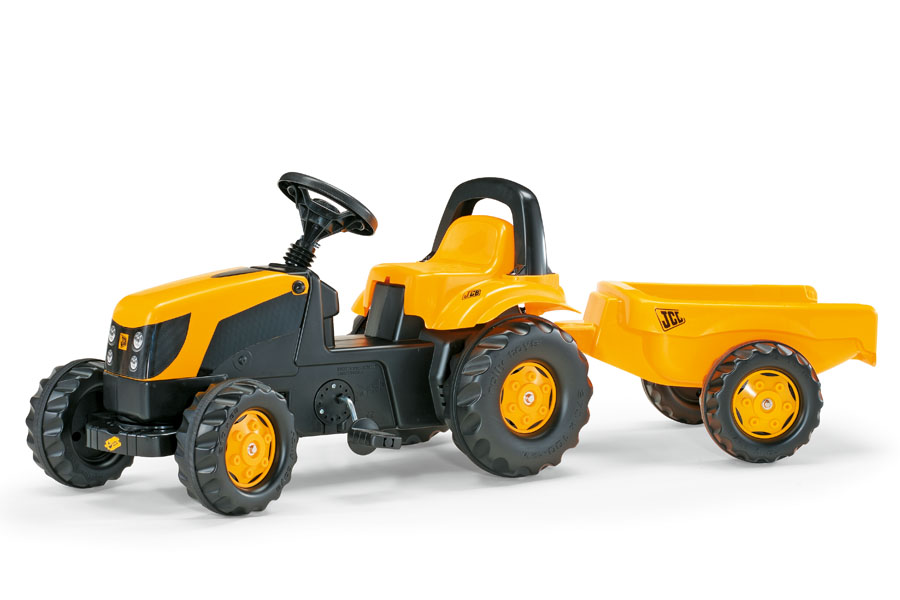 Tractor cu pedale si remorca copii Rolly Toys 012619 galben marca ROLLY TOYS cu comanda online