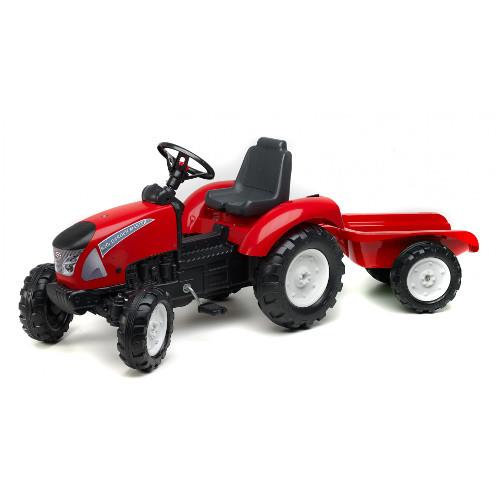 Tractor garden master cu remorca rosu marca FALK cu comanda online