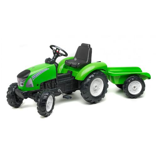 Tractor garden Master cu remorca verde marca FALK cu comanda online