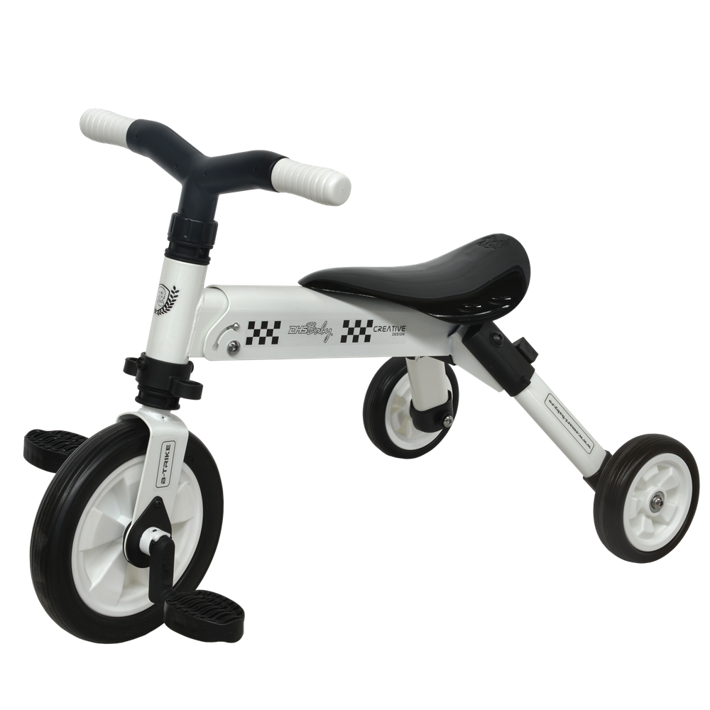 Tricicleta 2 in 1 Dhs B-Trike White marca DHS cu comanda online