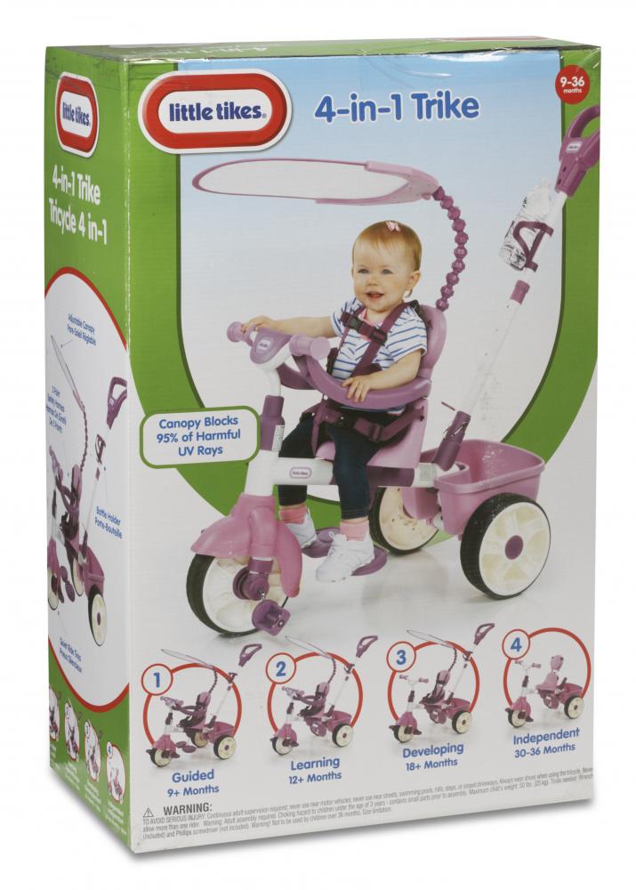 Tricicleta 4 in 1 roz Little Tikes marca LITTLE TIKES cu comanda online