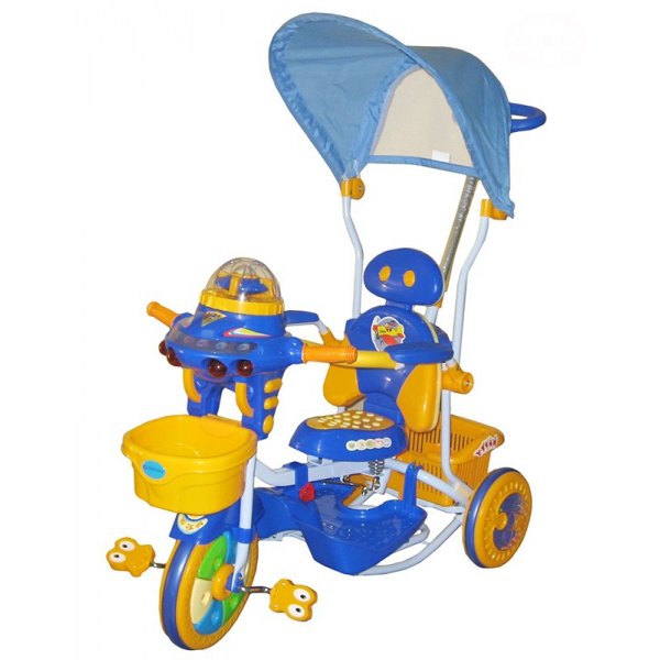 Tricicleta EuroBaby 2890AC – Albastru marca EuroBaby cu comanda online