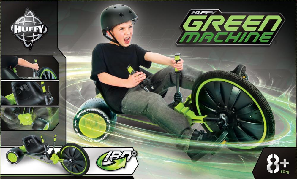 Tricicleta Green Machine marca E&L Cycles cu comanda online