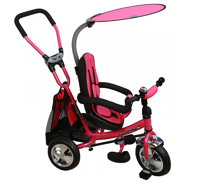 Tricicleta copii cu scaun reversibil Baby Mix Safari WS611 pink marca BABY MIX cu comanda online
