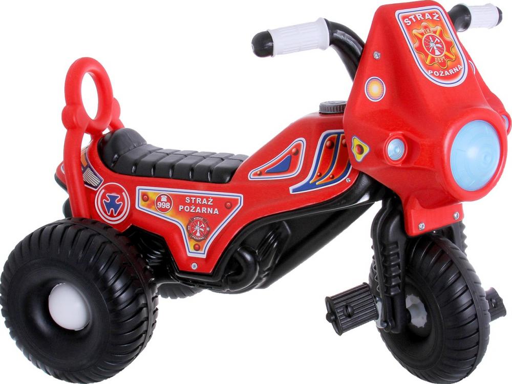 Tricicleta cu pedale Fireman marca Super Plastic Toys cu comanda online