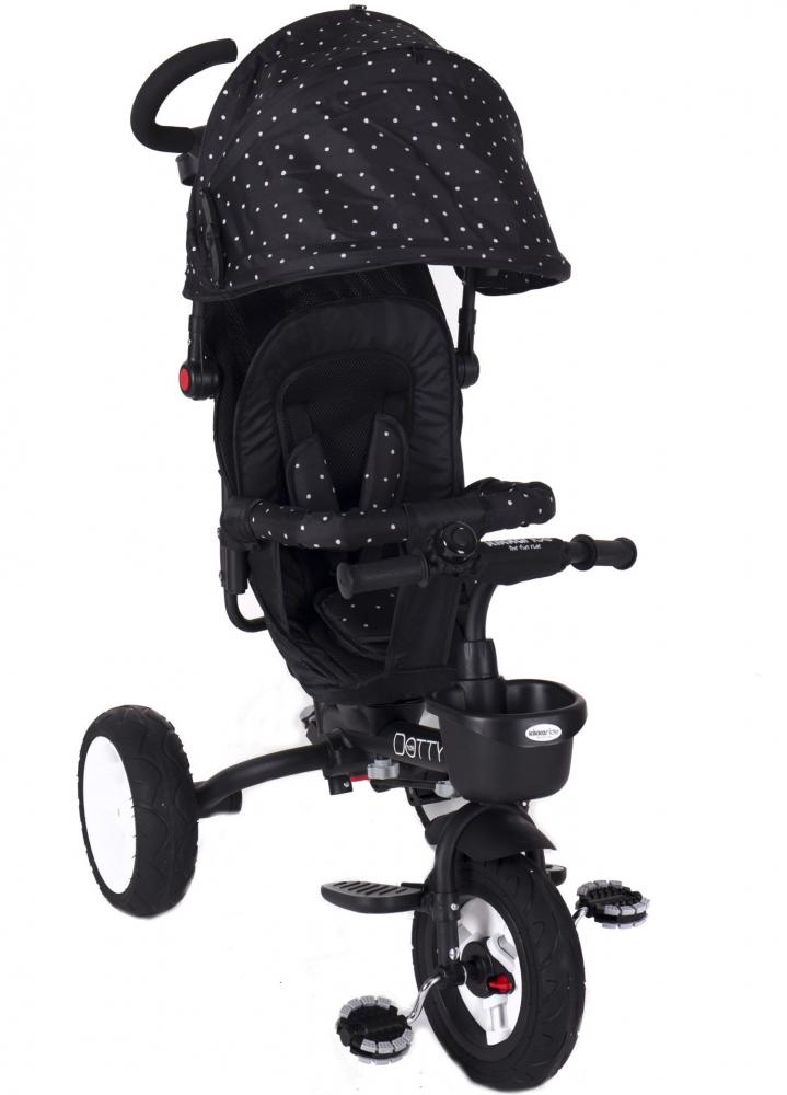 Tricicleta cu sezut reversibil Dotty Black marca KikkaBoo cu comanda online