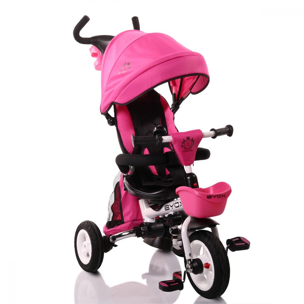 Tricicleta cu sezut reversibil Flexy Lux Pink marca Byox cu comanda online