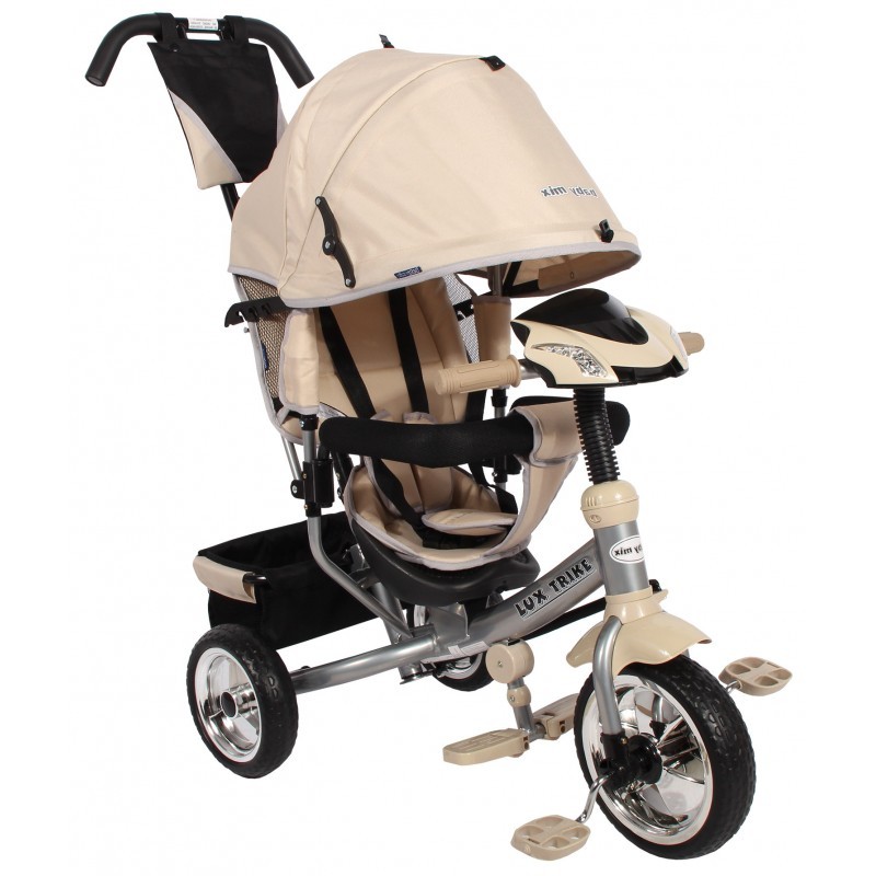 Tricicleta multifunctionala cu sunete si lumini Lux Trike ecru marca BABY MIX cu comanda online