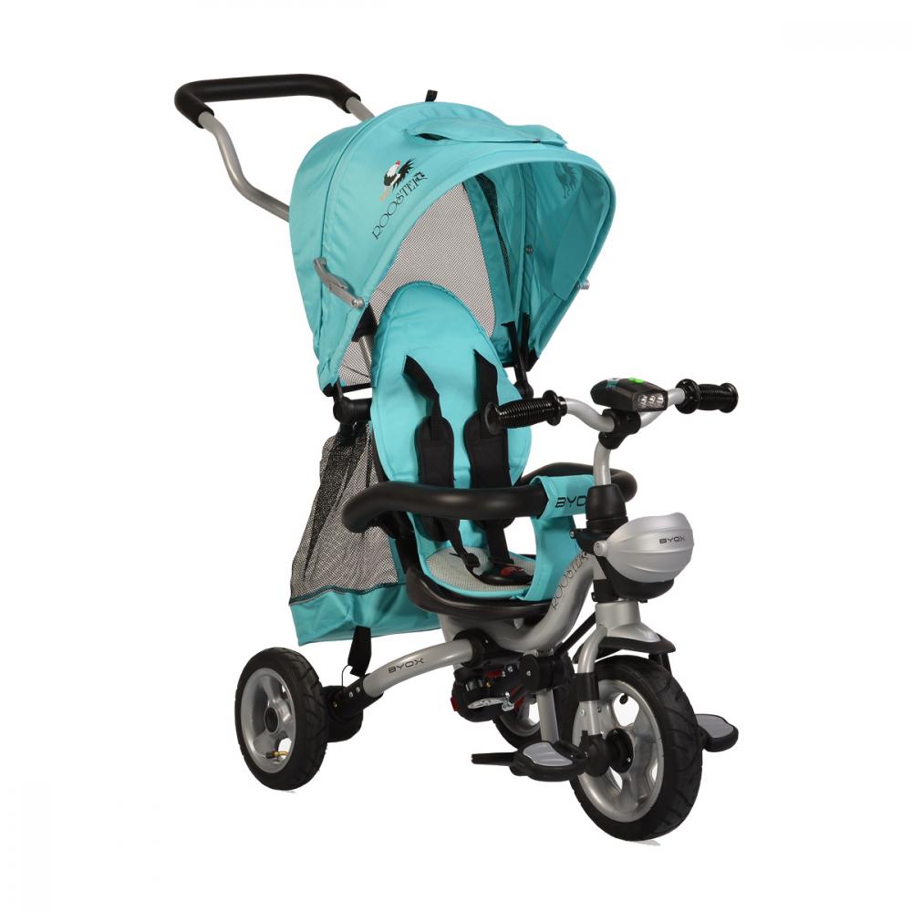 Tricicleta pentru copii Rooster Turquoise marca Byox cu comanda online