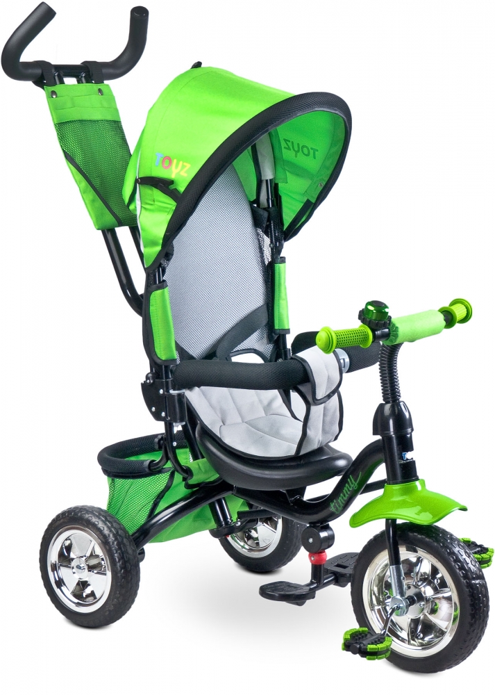 Tricicleta pentru copii cu scaun reversibil Toyz Timmy Green marca Toyz by Caretero cu comanda online