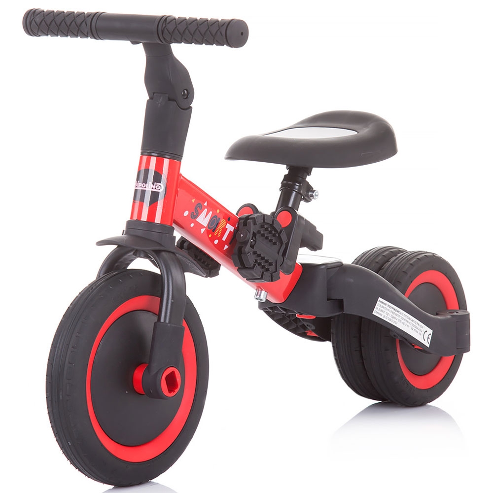 Tricicleta si bicicleta Chipolino Smarty 2 in 1 red marca CHIPOLINO cu comanda online