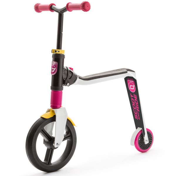 Trotineta 2 in 1 Scoot Ride HighwayFreak 3-6 ani White Pink Yellow marca Scoot & Ride cu comanda online