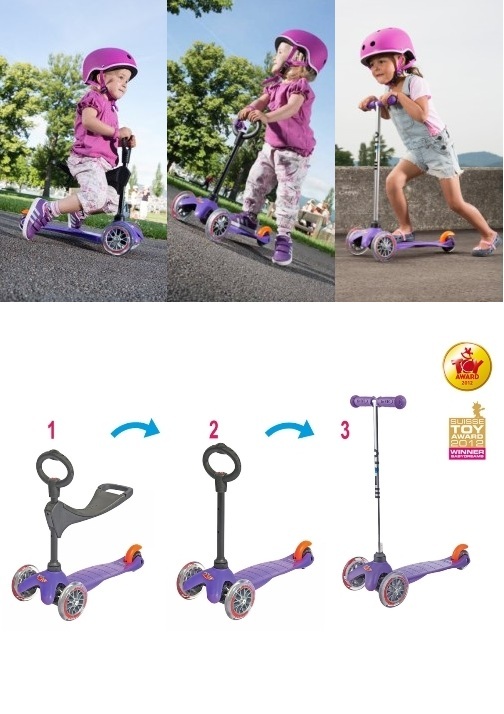 Trotineta Mini Micro 3 in 1 Purple 1-6 ani marca MICRO cu comanda online