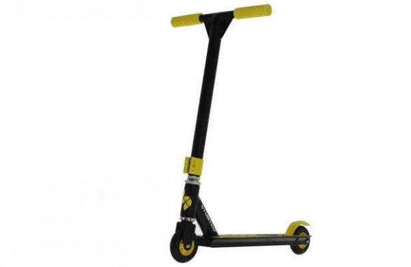 Trotineta Stunt Freestyle XL sarituri cascadorii si skatepark nivel intermediar Galben marca MVS cu comanda online