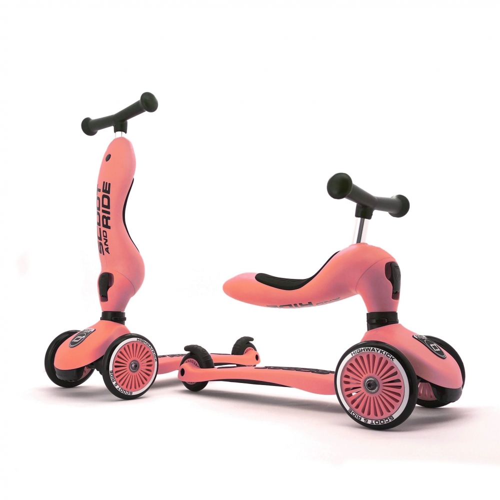 Trotineta copii transformabila 2in1 Scoot Ride HighwayKick 1 Peach marca Scoot & Ride cu comanda online