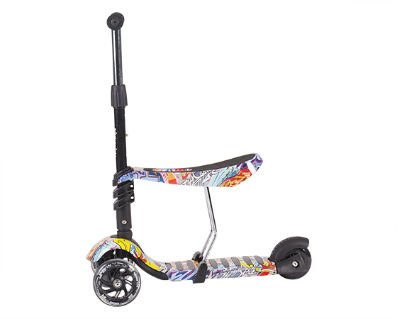 Trotineta evolutiva Scooter 3 in 1 Ride and Skate Scretch marca KikkaBoo cu comanda online