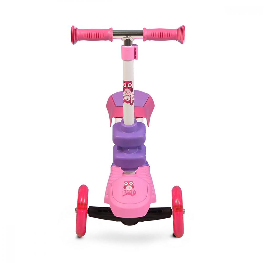 Trotineta multifunctionala 2 in 1 cu lumini Pop Pink marca Byox cu comanda online