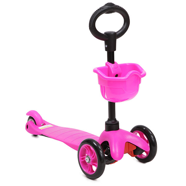 Trotineta multifunctionala 3 in 1 Scooter Pink marca MONI cu comanda online