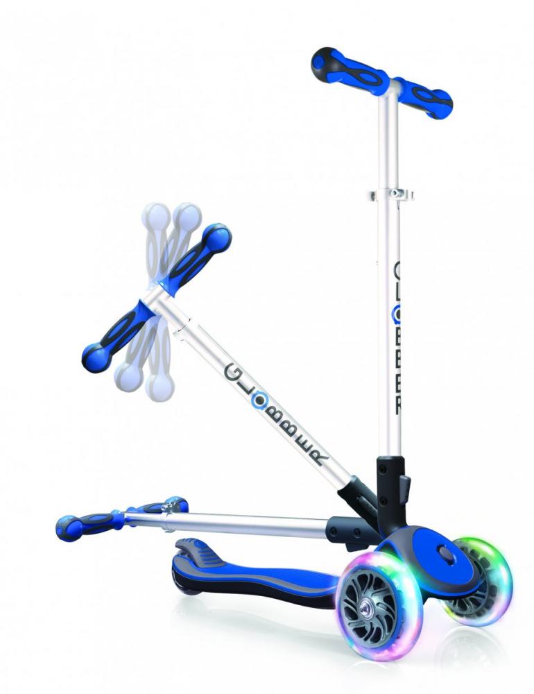 Trotineta pliabila Elite Lights Wheels Albastra marca Globber cu comanda online