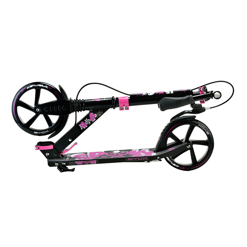 Trotineta pliabila cu cadru din aluminiu Spooky Pink marca Byox cu comanda online