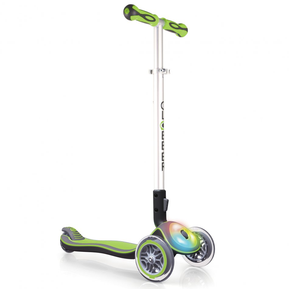 Trotineta reglabila My Free Elite Lights verde lime marca Globber cu comanda online